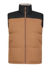 Mountain Warehouse Natural Mens Rock Water Resistant Borg Lined Padded Gilet - Image 3 of 7