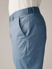 Blue Slim Fit Summerweight Stretch Chino Trousers - Image 5 of 11