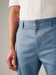 Blue Slim Fit Summerweight Stretch Chino Trousers - Image 6 of 11