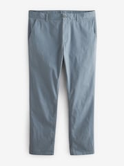 Blue Slim Fit Summerweight Stretch Chino Trousers - Image 8 of 11