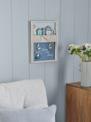 Blue 3D Seaside Framed Wall Art - Image 2 of 6