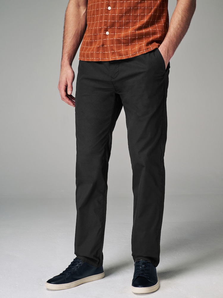 Schwarz - Sommerleichte Stretch-Chinohose - Bild 1 von 1