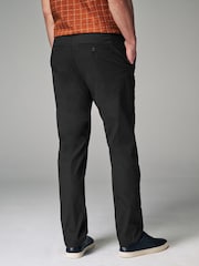 Black Straight Fit Summerweight Stretch Chino Trousers - Image 4 of 9