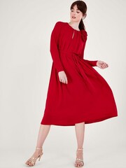 Monsoon Red Corsage Dress - Image 1 of 3