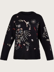 Monsoon Pullover mit Leopardenmuster - Bild 2 von 3