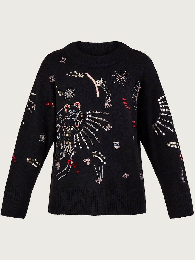 Monsoon Pullover mit Leopardenmuster - Bild 2 von 3