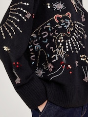 Monsoon Pullover mit Leopardenmuster - Bild 3 von 3