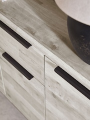 Grey Bronx Oak Effect Large Sideboard - Image 8 of 13