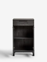 Black Bronx Oak Effect Slim Sideboard - Image 7 of 10