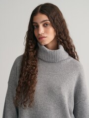 GANT Grey Lounge Roll Neck Dress - Image 4 of 5