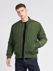 Jack Wills Green Mens Bomber Jacket - Image 1 of 1