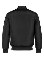 Jack Wills Black Mens Bomber Jacket - Image 2 of 5