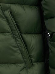 Jack Wills Mens Green Kershaw Hooded Puffer Jacket - Image 11 of 11
