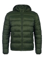 Jack Wills Mens Green Kershaw Hooded Puffer Jacket - Image 7 of 11