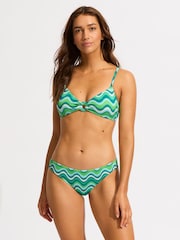 Seafolly Neue Wave Green Hipster Bikinis - Image 1 of 5