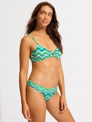 Seafolly Neue Wave Green Hipster Bikinis - Image 3 of 5