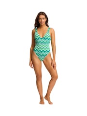 Seafolly Neue Wave V-Neck Swimsuit - Image 3 of 3