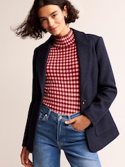 Boden Blue The Marylebone Textured Blazer - Image 1 of 5