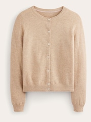 Boden Natural Eva Cashmere Crew Cardigan - Image 5 of 6