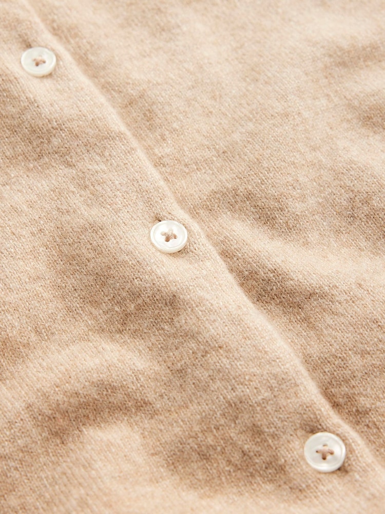 Boden Natural Eva Cashmere Crew Cardigan - Image 6 of 6