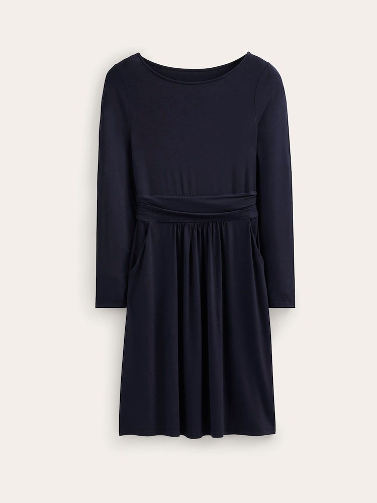 Boden Navy Blue Abigail Jersey Dress - Image 5 of 5