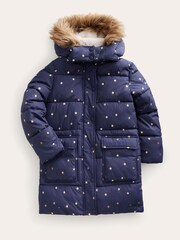 Boden Blue Longline Padded Coat - Image 1 of 4