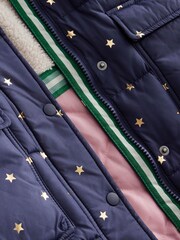 Boden Blue Longline Padded Coat - Image 3 of 4