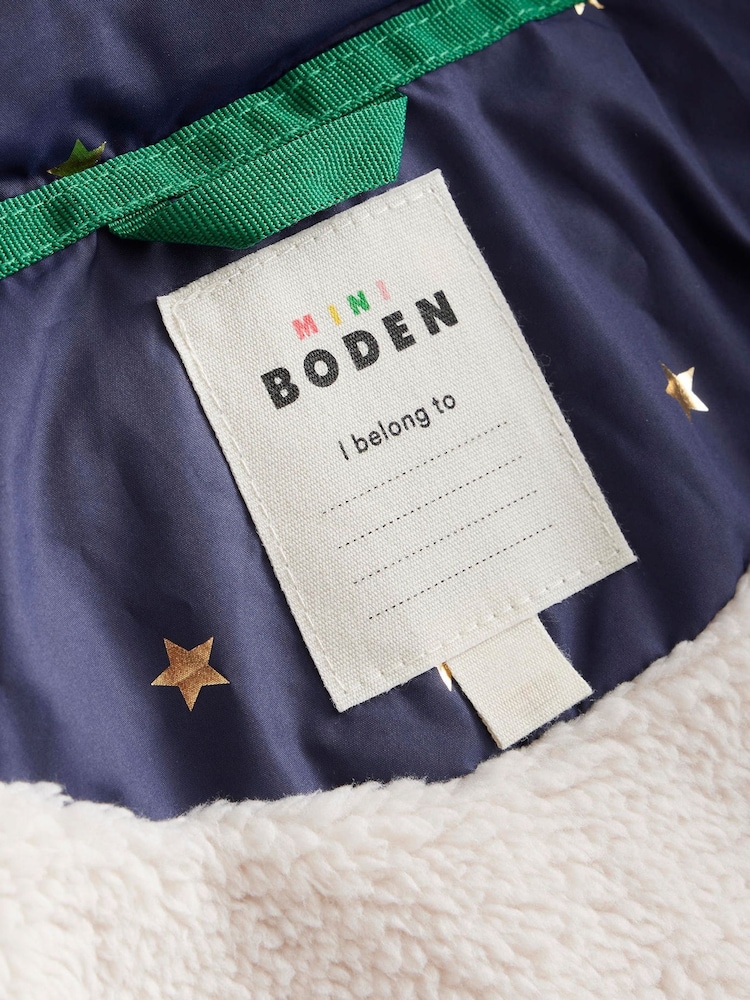 Boden Blue Longline Padded Coat - Image 4 of 4