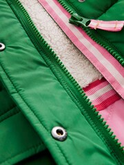 Boden Green Longline Padded Coat - Image 4 of 5