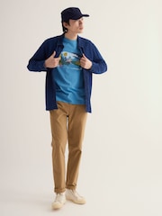 Seasalt Cornwall Blue Midwatch T-Shirt - Image 1 of 4