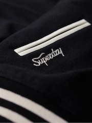 Schwarz - Superdry Varsity Bomberjacke im College-Stil - Bild 5 von 5