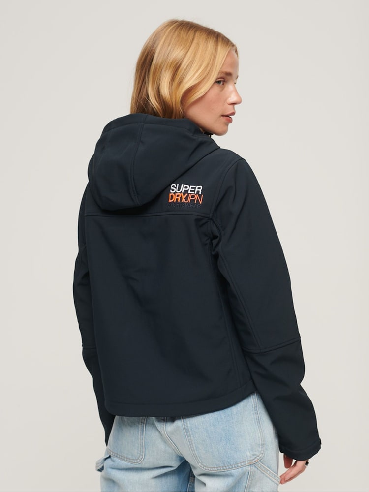 Superdry Blue Code Trekker Hooded Softshell Jacket - Image 1 of 6