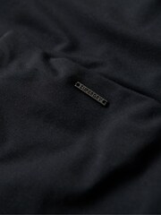 Superdry Black Ruched Jersey Midi Dress - Image 4 of 5