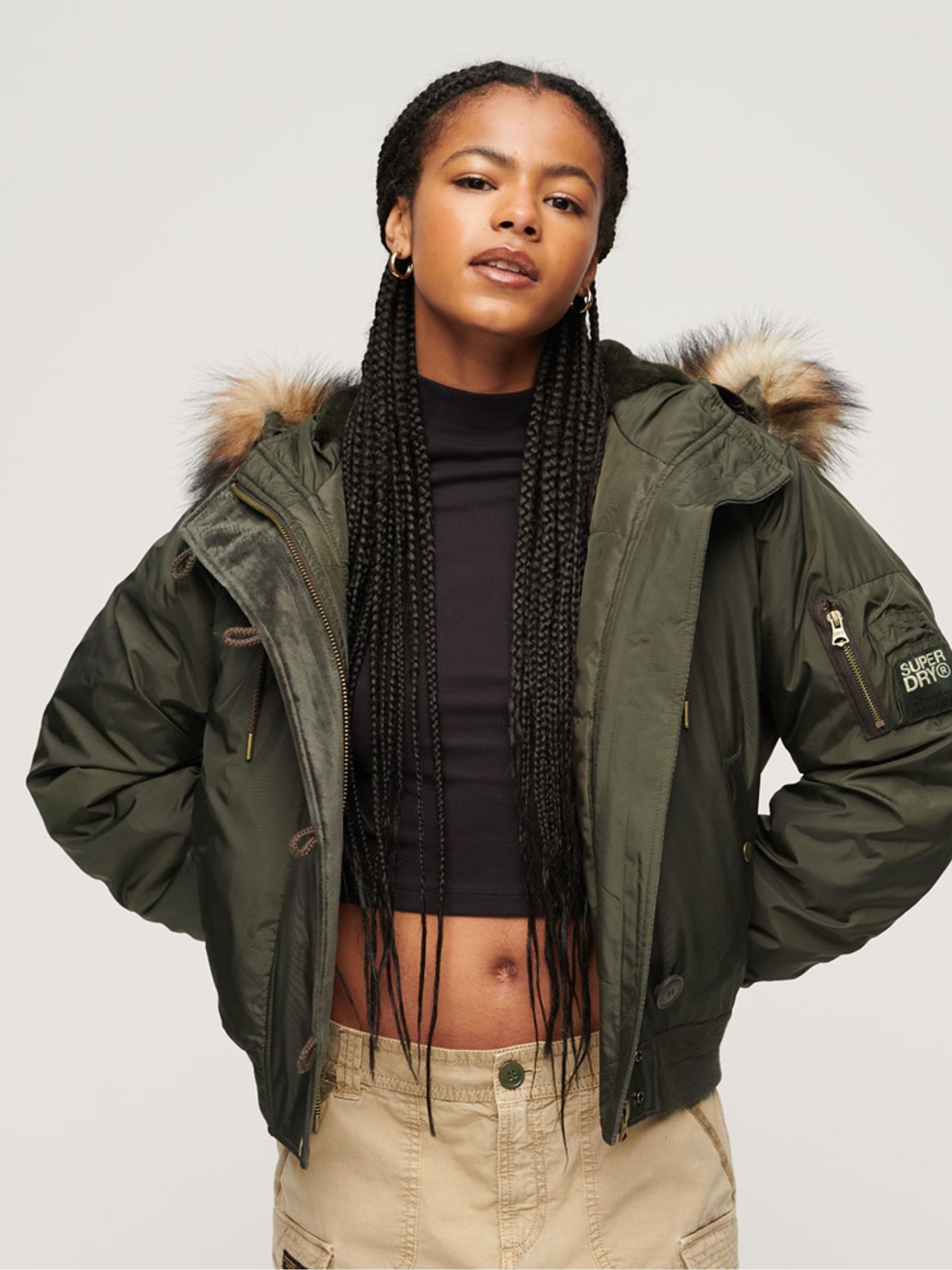 Superdry parka military on sale