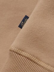 Superdry Brown Vintage Logo Embroidered Half Zip Sweatshirt - Image 4 of 5