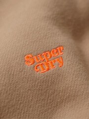Superdry Brown Vintage Logo Embroidered Half Zip Sweatshirt - Image 5 of 5