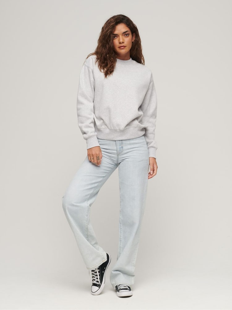 Grau - Superdry Relaxed Fit Essential Logo Sweatshirt - Bild 2 von 5