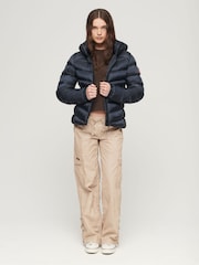 Superdry Blue Hooded Fuji Padded Jacket - Image 3 of 5