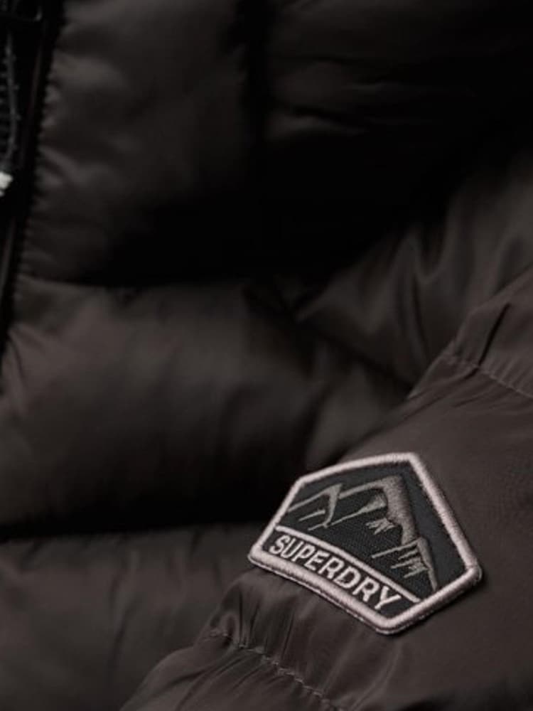 Superdry Brown Hooded Fuji Padded Jacket - Image 5 of 5