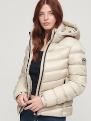 Superdry Nude Hooded Fuji Padded Jacket - Image 1 of 6