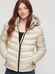 Superdry Nude Hooded Fuji Padded Jacket - Image 2 of 6
