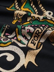 Superdry Black Tattoo Script Graphic T-Shirt - Image 5 of 6