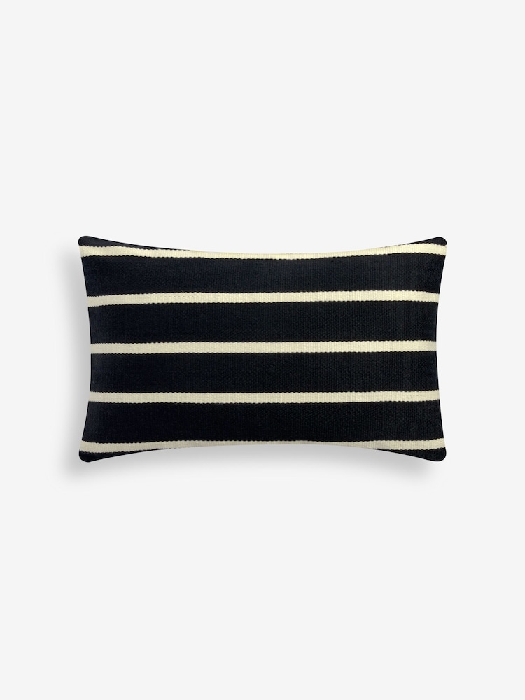 Monochrome Stripe Indoor/Outdoor 40 x 59cm Cushion - Image 5 of 5