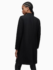 AllSaints Black Sidney Coat - Image 1 of 9