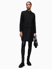 AllSaints Black Sidney Coat - Image 4 of 9