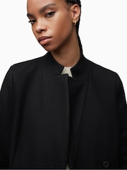 AllSaints Black Sidney Coat - Image 7 of 9