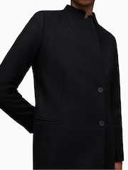 AllSaints Black Sidney Coat - Image 8 of 9