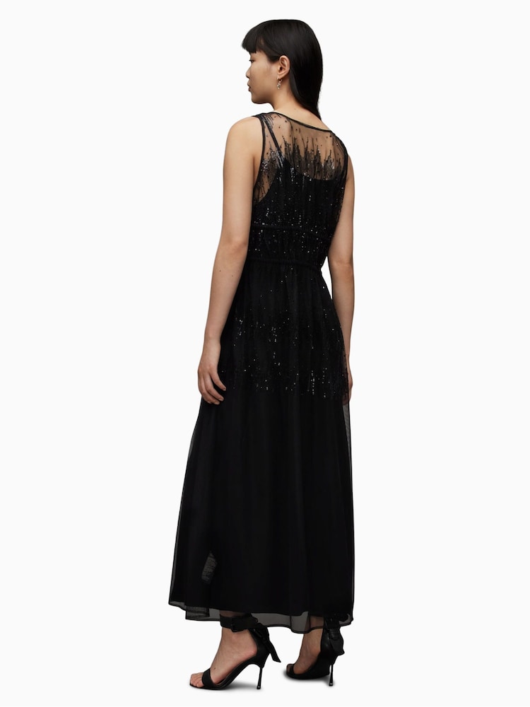 AllSaints Black Robyn Dress - Image 2 of 6