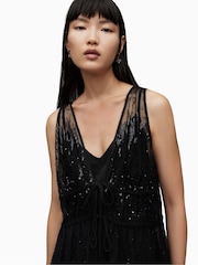 AllSaints Black Robyn Dress - Image 5 of 6