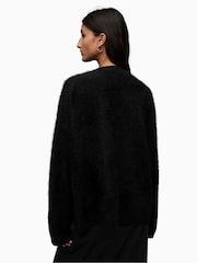 AllSaints Black Rebel Crew Neck Jumper - Image 2 of 7